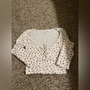 Cute coquette crop top floral